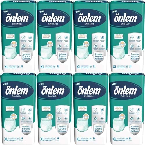 Önlem Emici Külot Hasta Bezi XL- Extra Large - Ekstra Büyük 240 Adet (8PK*30)