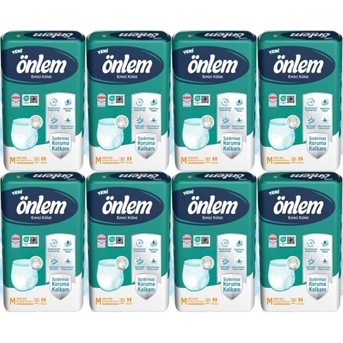 Önlem Emici Külot Yetişkin Hasta Bezi M - Medium - Orta 240 Adet (8PK*30)