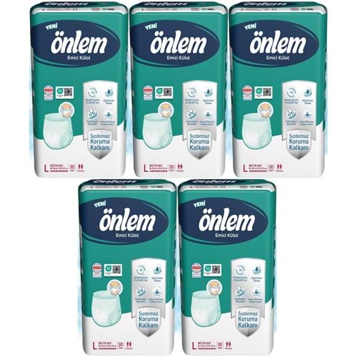 Önlem Emici Külot Yetişkin Bezi L - Large - Büyük 150 Adet (5PK*30)