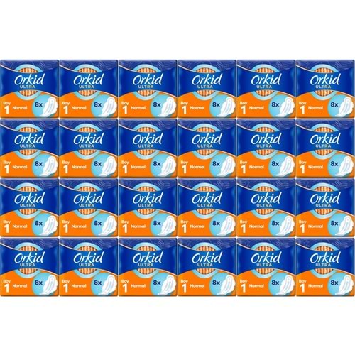 Orkid Hijyenik Ped Ultra Extra Normal 192 Adet Standart Pk (24PK*8)