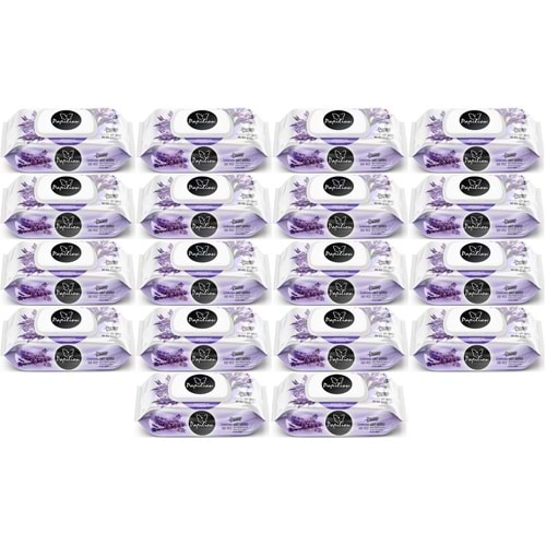 Papilion Islak Havlu Mendil 100 Yaprak Lavanta (18 Li Set) 1800 Yaprak