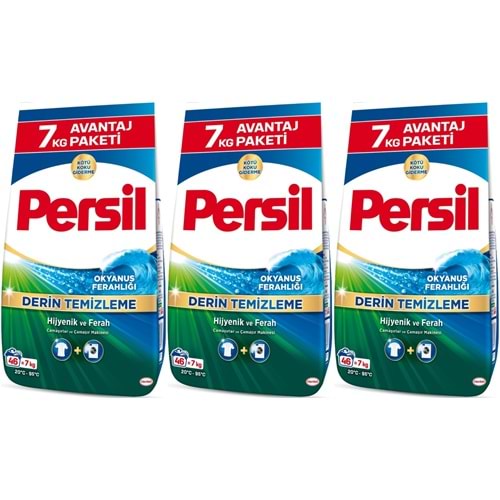 Persil Matik Toz Çamaşır Deterjanı 21KG Derin Temizleme Beyazlar İçin (3PK*7KG) (138 Yıkama)
