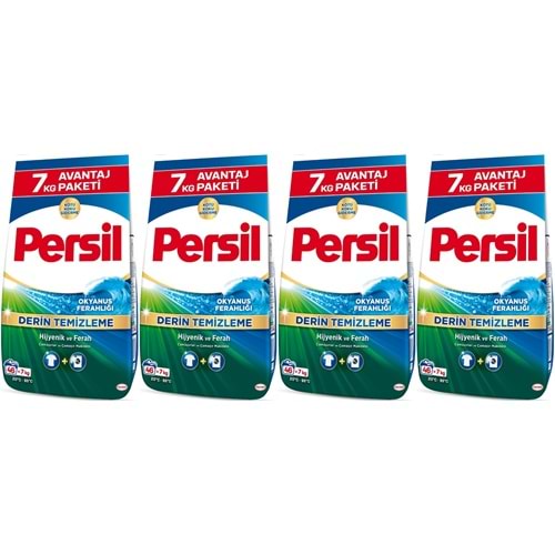 Persil Matik Toz Çamaşır Deterjanı 28KG Derin Temizleme Beyazlar İçin (4PK*7KG) (184 Yıkama)