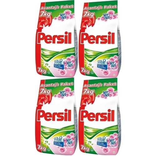 Persil Matik Toz Çamaşır Deterjanı 28 KG Gülün Büyüsü (184 Yıkama) (4PK*7KG)