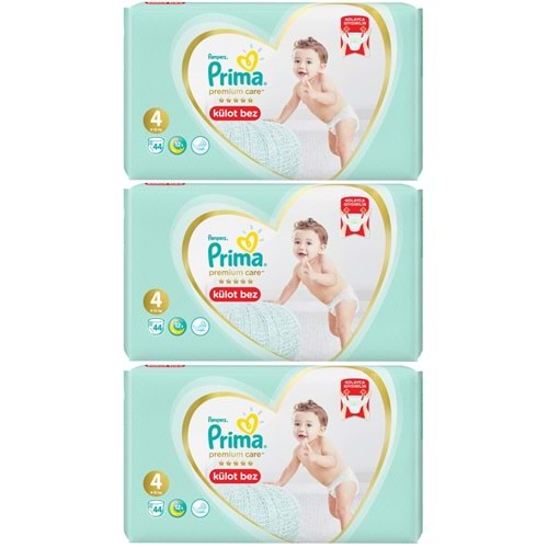 Prima Premium Care Külot Bebek Bezi Beden:4 (9-15Kg) 132 Adet Ekonomik Fırsat Pk
