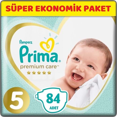 Prima Premium Care Bebek Bezi 5 Beden 11-16 KG Junior 84 Adet Süper Ekonomik Pk