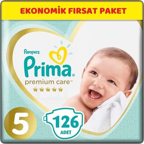 Prima Premium Care Bebek bezi 5 Beden 11-16 KG Junior 126 Adet Ekonomik Fırsat Pk