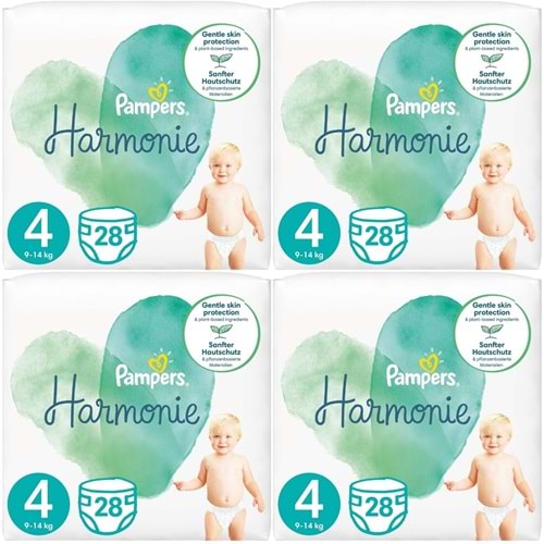 Prima Pampers Harmonie Bebek Bezi Beden:4 (9-14KG) Maxi 112 Adet Avantaj Ultra Fırsat Pk