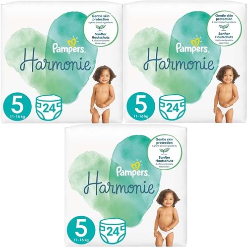 Prima Pampers Harmonie Bebek Bezi Beden:5 (11-16KG) Junior 72 Adet Aylık Ultra Fırsat Pk