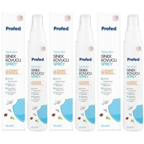 Profed Baby Doğal Sinek Kovucu - Kene ve Bit Türev Sprey 75ML (Anne ve Bebekler için) (3 Lü Set)