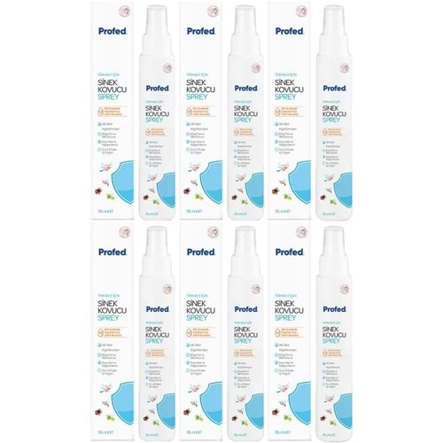 Profed Baby Doğal Sinek Kovucu - Kene ve Bit Türev Sprey 75ML (Anne ve Bebekler için) (6 Lı Set)