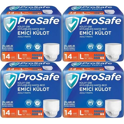Prosafe Emici Külot Hasta Bezi L - Büyük - Large 56 Adet (4PK*14)