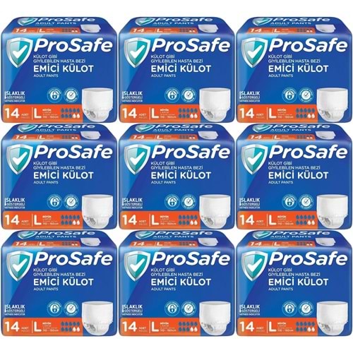 Prosafe Emici Külot Hasta Bezi L - Büyük - Large 126 Adet (9PK*14)