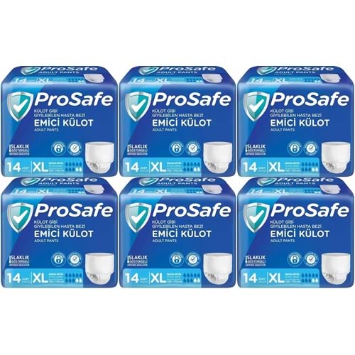 Prosafe Emici Külot Hasta Bezi XL - Ekstra Büyük - Extra Large 84 Adet (6PK*14)