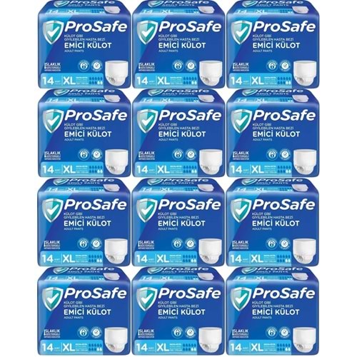 Prosafe Emici Külot Hasta Bezi XL - Ekstra Büyük - Extra Large 168 Adet (12PK*14)