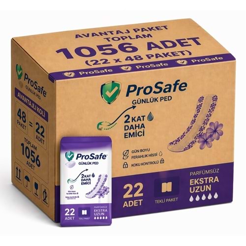 Prosafe Günlük Ped Uzun 1056 Adet