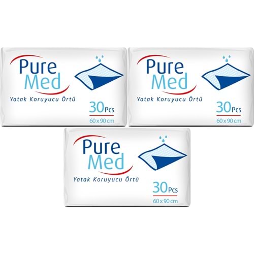 Puremed Hasta Yatak Koruyucu 60*90CM 90 Adet (3PK*30)