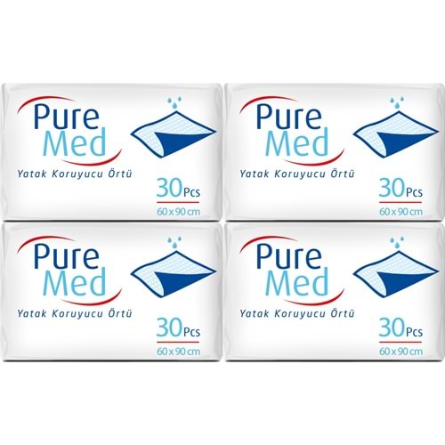 Puremed Hasta Yatak Koruyucu 60*90CM 120 Adet (4PK*30)