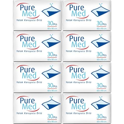Puremed Hasta Yatak Koruyucu 60*90CM 240 Adet (8PK*30)