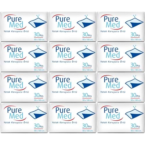 Puremed Hasta Yatak Koruyucu 90*180CM 360 Adet (12PK*30)