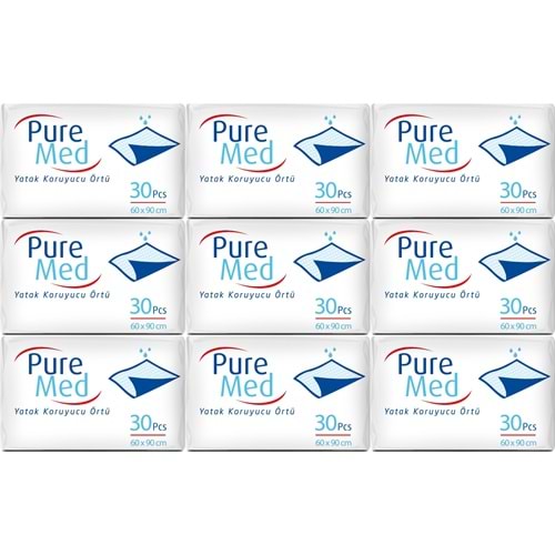 Puremed Hasta Yatak Koruyucu 60*90CM 270 Adet (9PK*30)