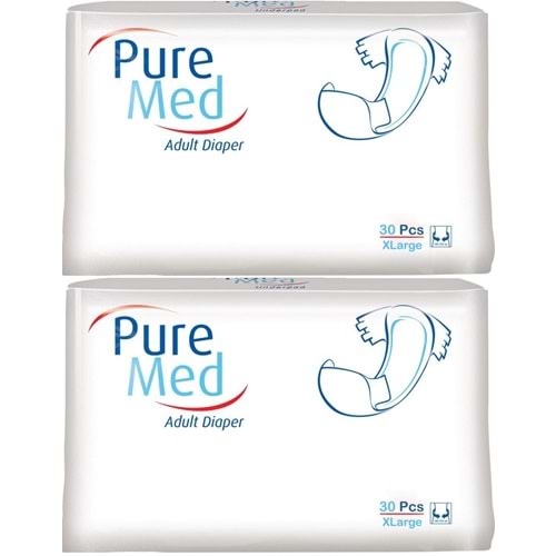 Puremed Hasta Bezi Bel Bantlı Tekstil Yüzey XL Extra Large 60 Adet (2PK*30)