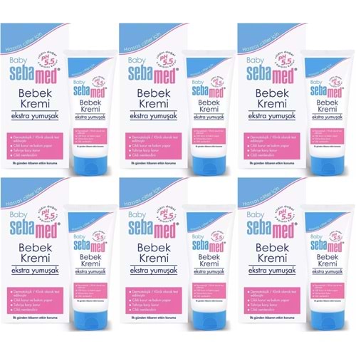 Sebamed Bebek Kremi 200ML (Ekstra Yumuşak) (6 Lı Set)