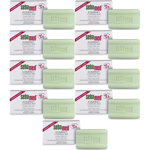 Sebamed Sabun Kompakt Hassas Cilt 100GR (9 Lu Set)
