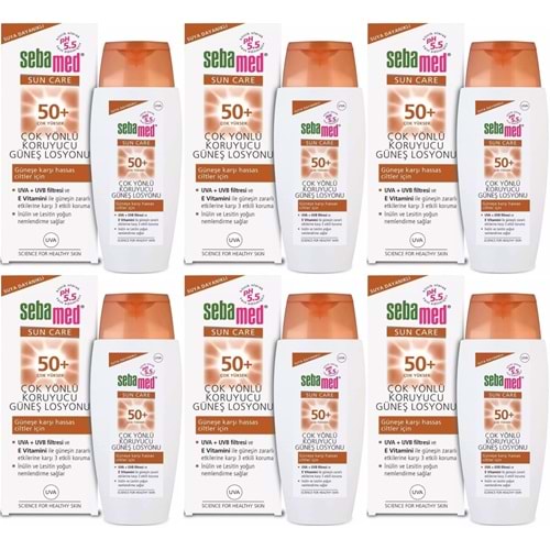 Sebamed Sun Care Çok Yönlü Koruyucu Güneş Losyonu 50+ Faktör 150ML (6 Lı Set)