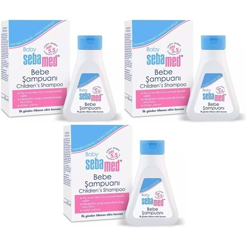 Sebamed Bebek Şampuanı 150ML Yeni Doğan (3 Lü Set)