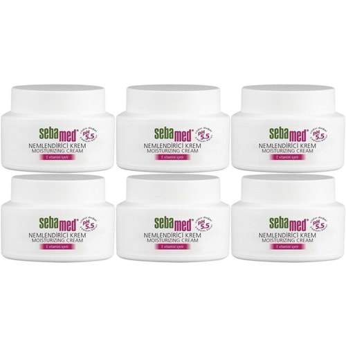 Sebamed Nemlendirici Cilt Bakım Kremi 75ML Günlük Bakım (Yüz - Boyun - Vücut) (6 Lı Set)