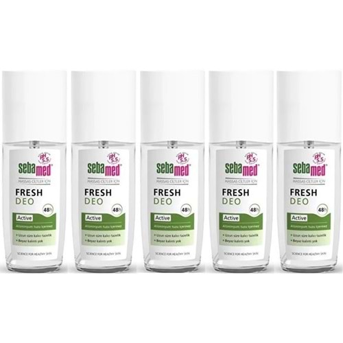 Sebamed Deodorant Sprey 75 ML Fresh Active (5 Li Set)