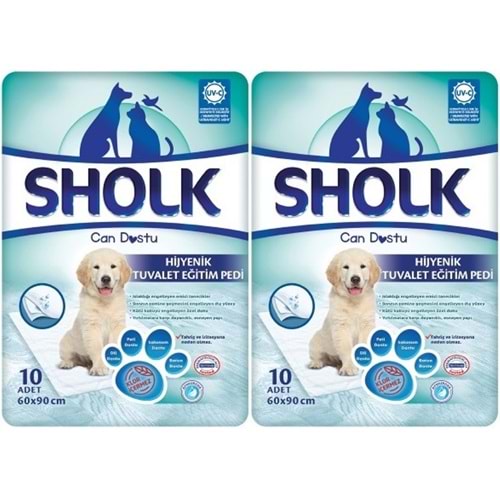 Sholk Evcil Hayvan Tuvalet Çiş Eğitim Pedi 60*90CM 20 Adet (2PK*10)