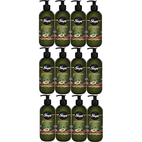 Sleepy Sıvı Sabun Premium 500ML Green Care Seri (Doğal Aloe Vera/Avokado/Adaçayı) (12 Li Set)