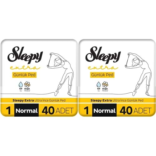Sleepy Extra Günlük Ped Normal 80 Adet Mega Pk (2PK*40)