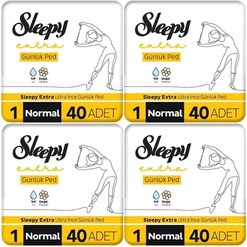 Sleepy Extra Günlük Ped Normal 160 Adet Mega Pk (4PK*40)