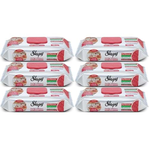 Sleepy Easy Clean Yüzey Temizlik Mutfak Havlusu-Mendili 50 Yaprak Greyfurt Yağlı (6Lı Set) 300 Yprk