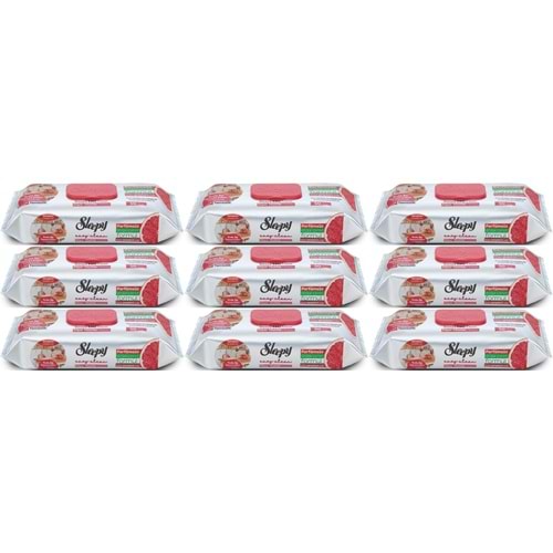 Sleepy Easy Clean Yüzey Temizlik Mutfak Havlusu-Mendili 50 Yaprak Greyfurt Yağlı (9Lu Set) 450 Yprk