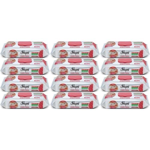 Sleepy Easy Clean Yüzey Temizlik Mutfak Havlusu-Mendili 50 Yaprak Greyfurt Yağlı (12Li Set) 600Yprk