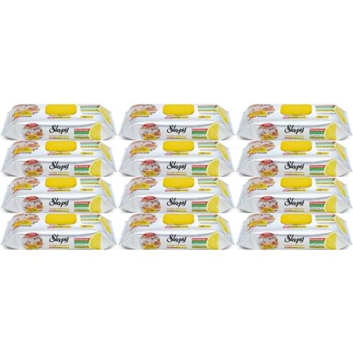 Sleepy Easy Clean Yüzey Temizlik Mutfak Havlusu-Mendili 50 Yaprak Limon Yağlı (12Li Set) 600 Yaprak
