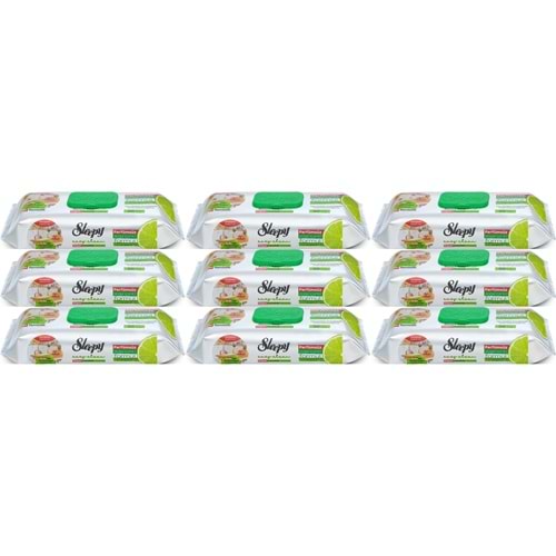 Sleepy Easy Clean Yüzey Temizlik Mutfak Havlusu -Mendili 50 Yaprak Bergomot Yağlı (9Lu Set) 450Yprk