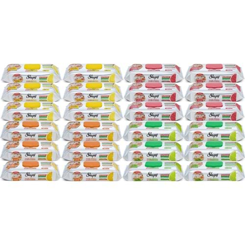 Sleepy Easy Clean Yüzey Temizlik Mutfak Havlusu - Mendili 50 Yaprak Karma (24 Lü Set)