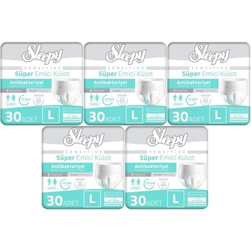 Sleepy Hasta Bezi Yetişkin Emici Külot L - Büyük - Large 150 Adet (5PK*30)