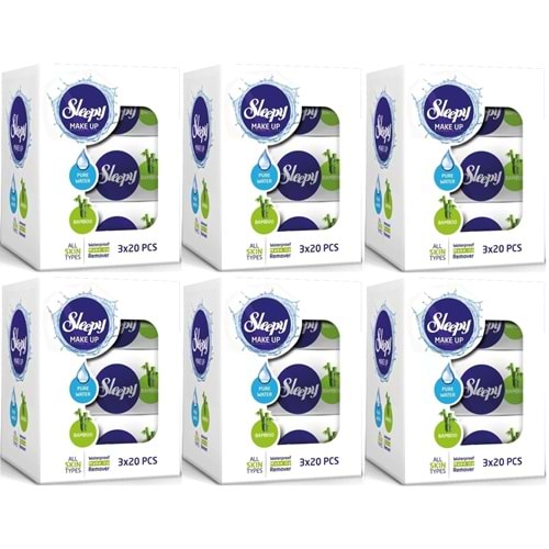 Sleepy Yüz Temizleme Havlusu Bamboo Make Up 360 Yaprak (18PK*20)