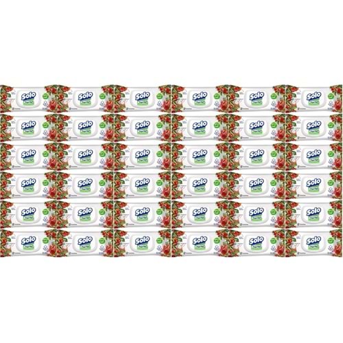 Solo Islak Havlu Mendil 50 Yaprak Elma Sirkesi & Karbonat (36 Lı Set) (12PK*3) 1800 Yaprak