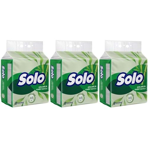 Solo Asılabilir Kağıt Havlu (Hijyenik ve Pratik Kullanım İçin Uygun) (3 Lü Set)