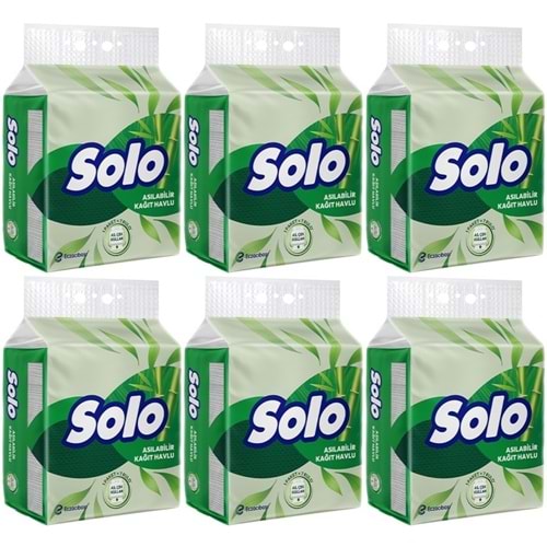 Solo Asılabilir Kağıt Havlu (Hijyenik ve Pratik Kullanım İçin Uygun) (6 Lı Set)
