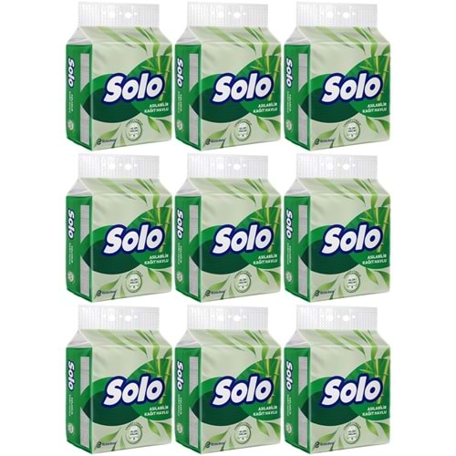Solo Asılabilir Kağıt Havlu (Hijyenik ve Pratik Kullanım İçin Uygun) (9 Lu Set)