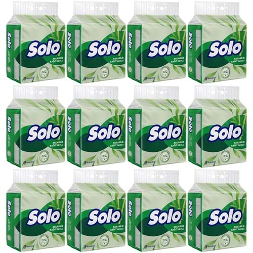 Solo Asılabilir Kağıt Havlu (Hijyenik ve Pratik Kullanım İçin Uygun) (12 Li Set)