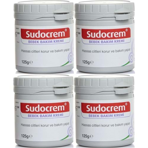 Sudocrem Cilt Bebek Bakım - Pişik Kremi 125GR (4 Lü Set)